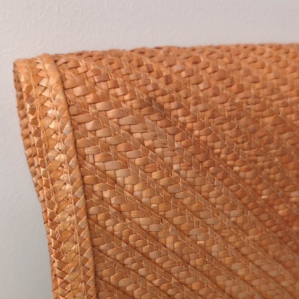 Vintage Orange Woven Clutch - Picture 5 of 11